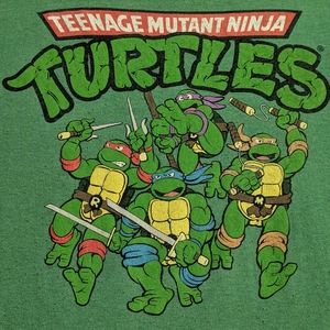 Men's XXL Teenage Mutant Ninja Turtles old school animation shirt - pre-owned